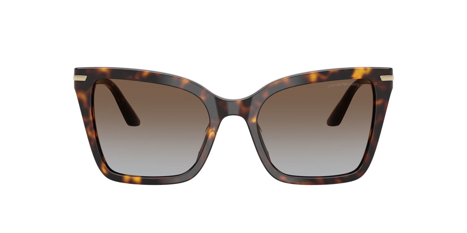 Das Bild zeigt die Emporio Armani Sonnenbrille EA4273BU in havanna glänzend von vorne.
